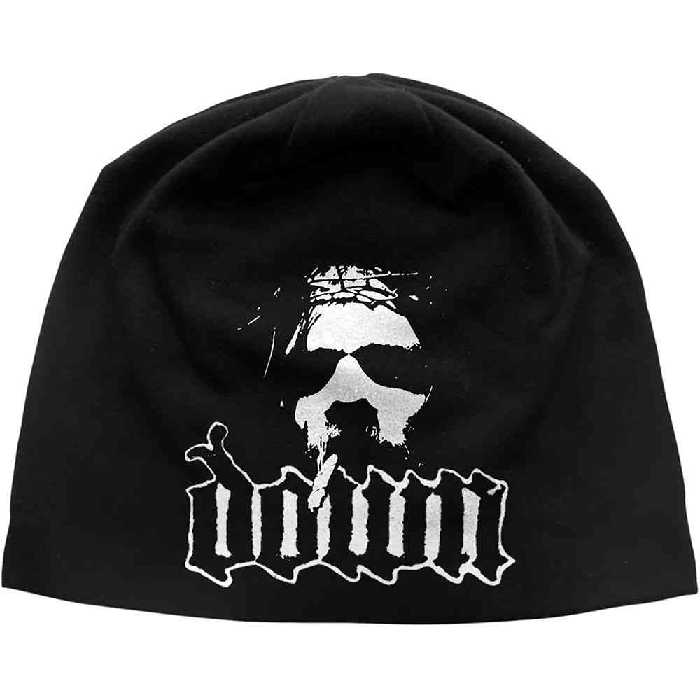 Down - Logo/Face Beanie Muts - Zwart